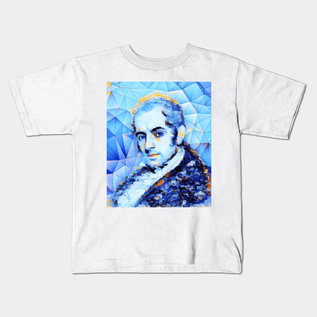 Washington Irving Portrait | Washington Irving Artwork | Washington Irving Painting 13 Kids T-Shirt by JustLit